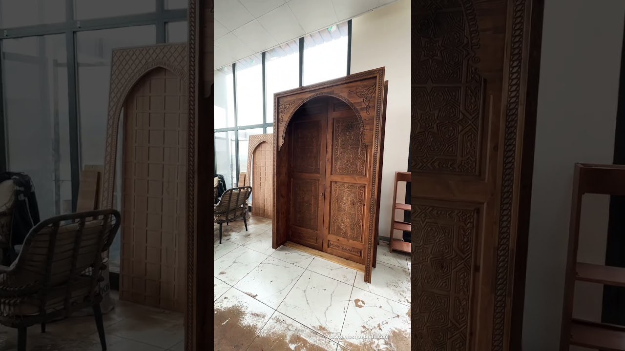 Mosque Oak Door Design | Meşe Cami Ahşap Kapısı