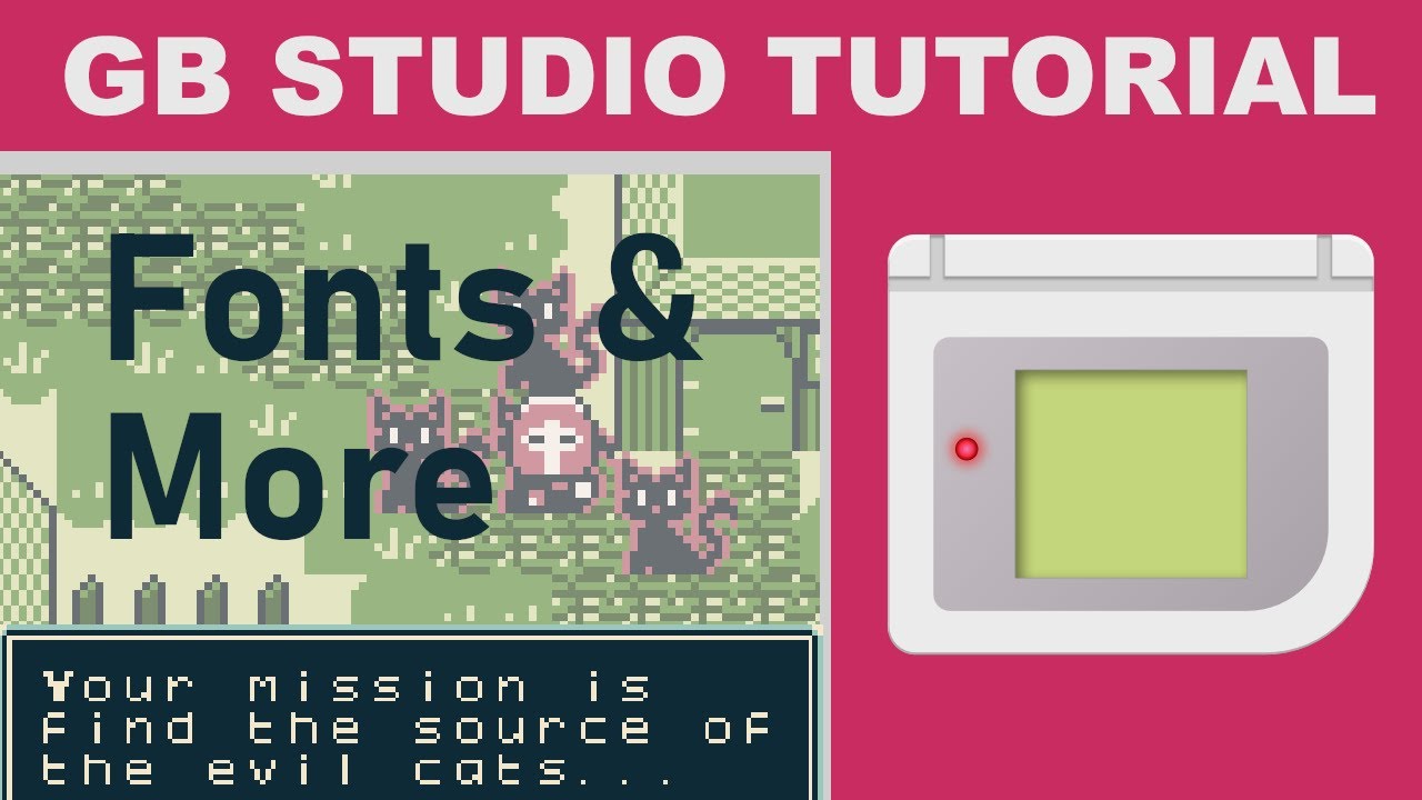 Creating Fonts & More - GB Studio Tutorial