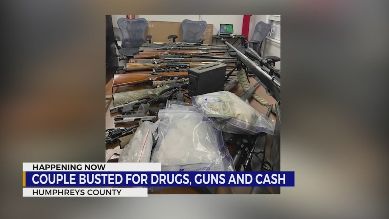 Couple busted for drugs, guns, cash