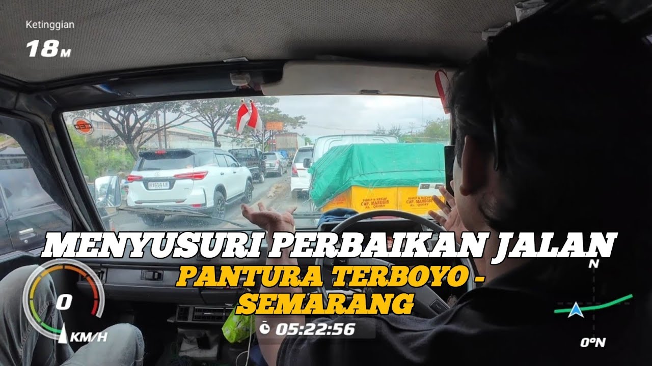 KONDISI PERBAIKAN DEPAN TERMINAL TERBOYO‼️ Vibes jalan pantura semarang dengan L300