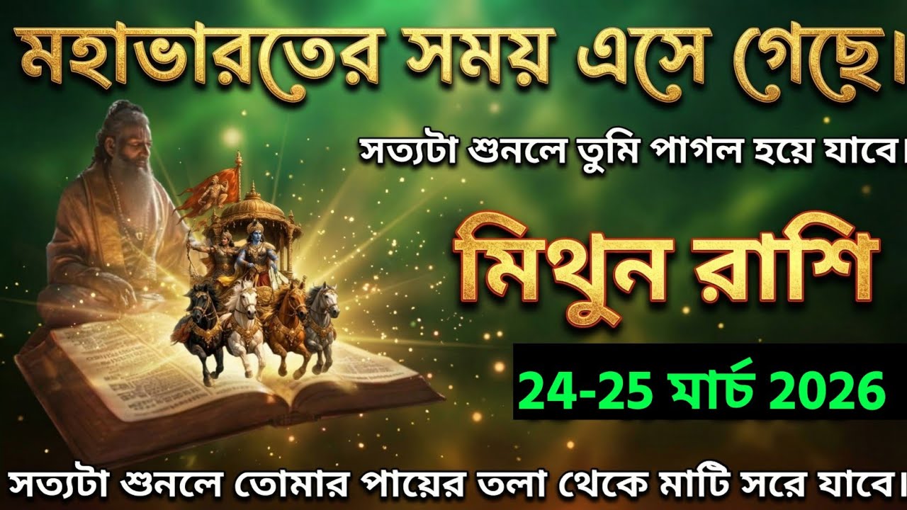 মিথুন রাশি,১৪-১৬ মার্চ, ২০২৬ মহাভারতের সময় এসে গেছে সত্যটা শুনলে তুমি পাগল হয়ে যাবে। 