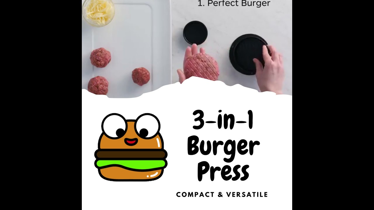 Epicure - 3 in 1 Burger Press