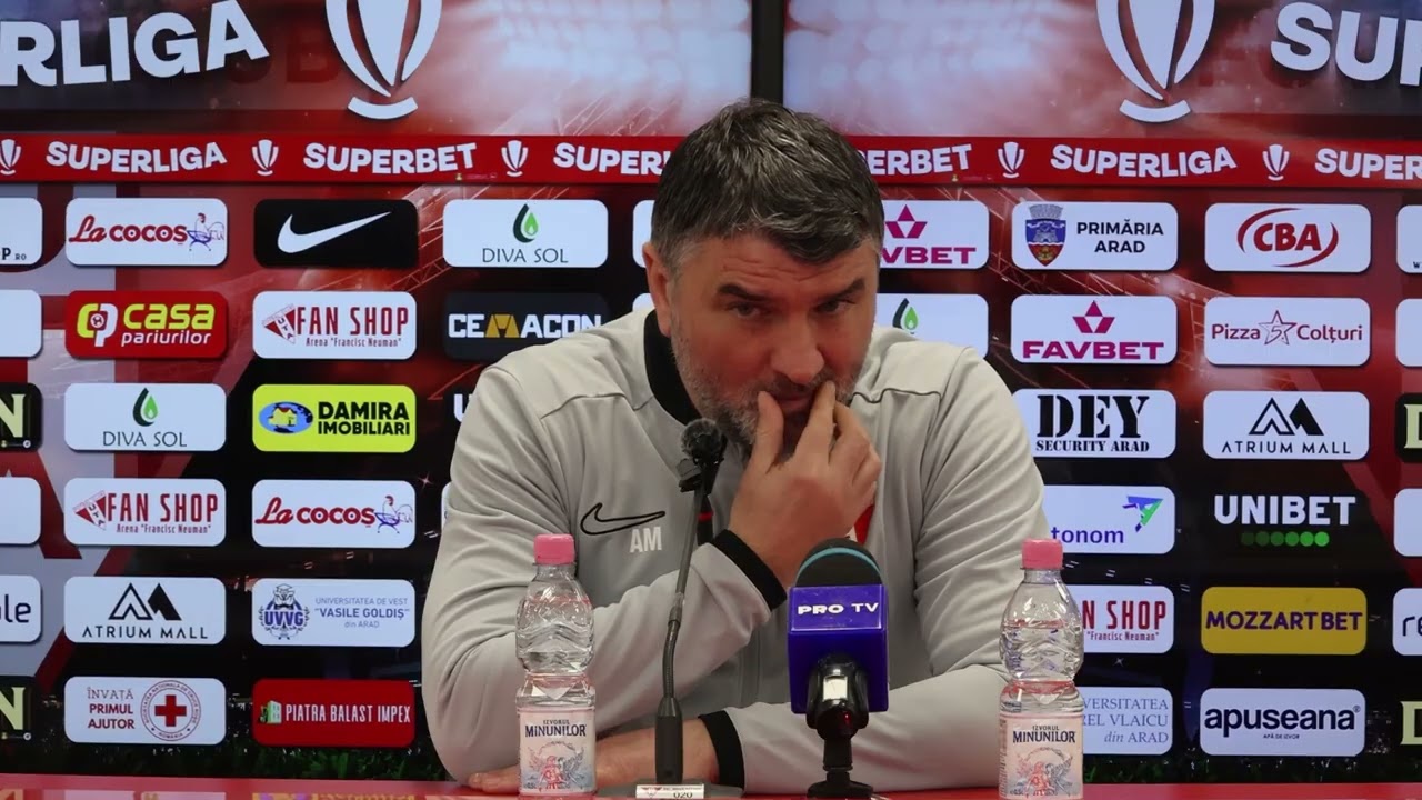 UTA vs Rapid | Adrian Mihalcea a analizat duelul contra formației din Capitală