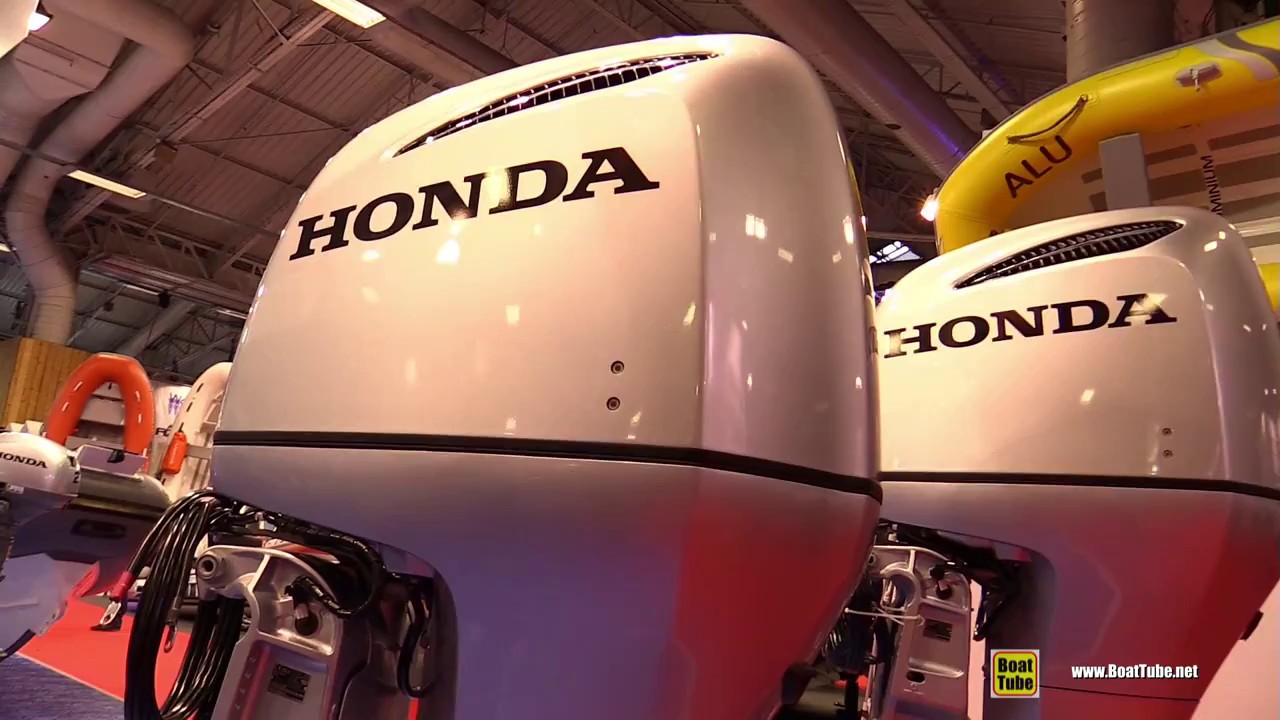 2017 Honda 250 hp Outboard Engine - Walkaround - 2016 Salon Nautique Paris