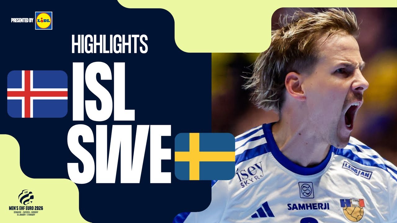 Iceland vs Sweden | Highlights | Men's EHF EURO 2026