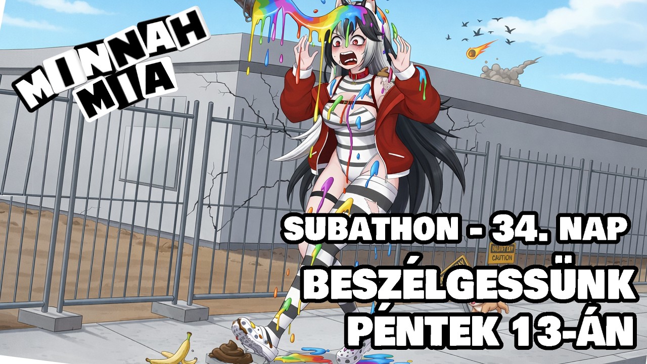 ⛅BESZÉLGESSÜNK PÉNTEK 13-ÁN🍥 SUBATHON 34. nap👺🍕 ✖  [Magyar VTuber]  #vtuber #huvtuber #magyar