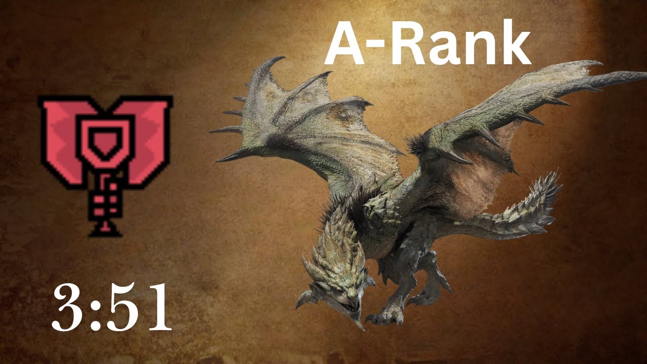 【MHWilds】Arena: Rathian Charge Blade Solo A-Rank 3:51
