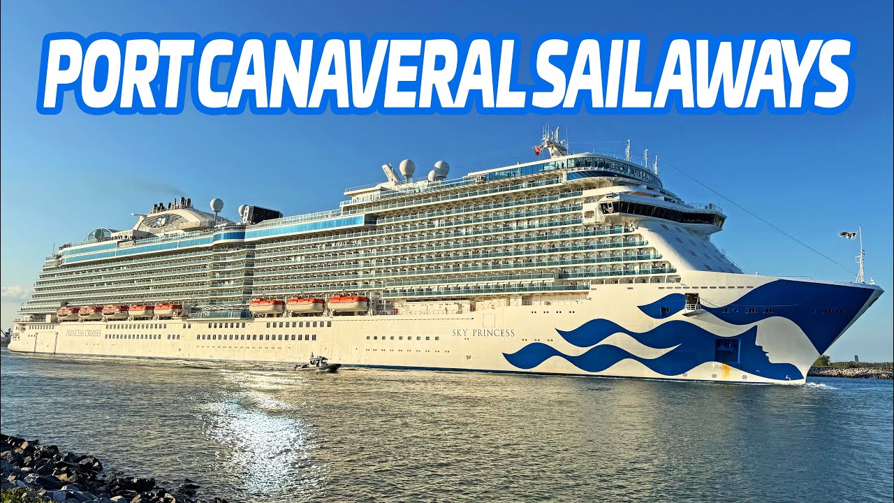 5 Ship Sail Away from Port Canaveral | Cruise Ship Spotting