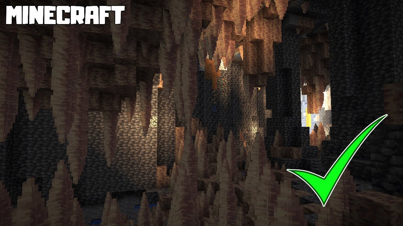 Как найти пещеры с натечным камнем! Minecraft
