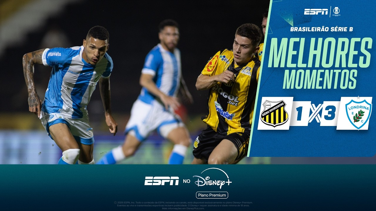 EM NOITE DE GOLA&Ccedil;OS, LONDRINA BATE O NOVORIZONTINO NA ESTREIA DA S&Eacute;RIE B | MELHORES MOMENTOS