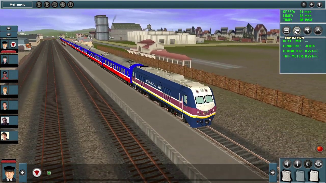 [TS2009] D19E-944 kéo tàu SE4 kép trả máy D19E-975 cho XNĐM Yên Viên