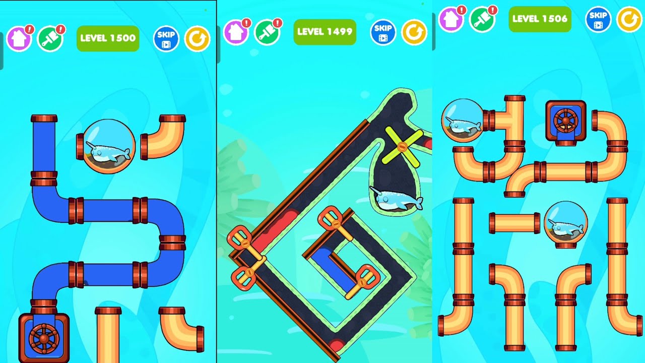 Save The Fish Pull The Pin Game 🎯 #shorts #fishdom #games #androidgame