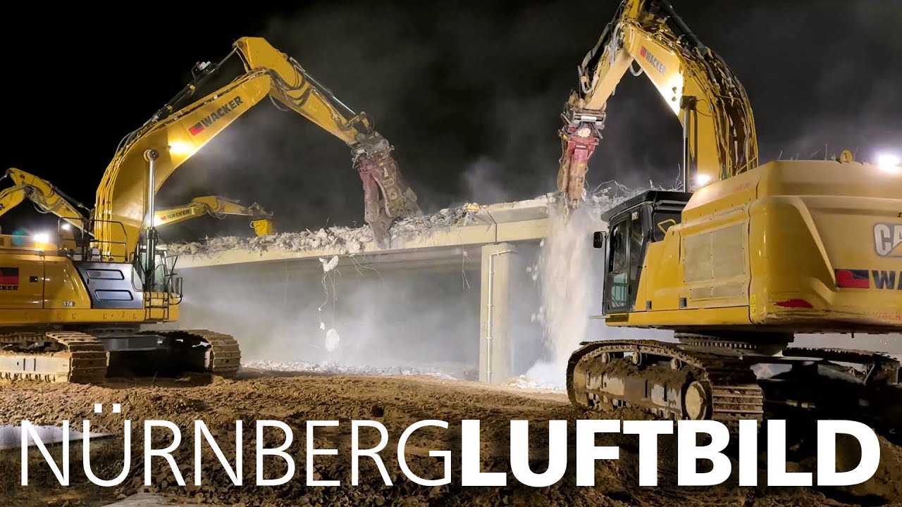 Brückenabbruch an der A73 bei Forchheim am 24./25. Februar 2024