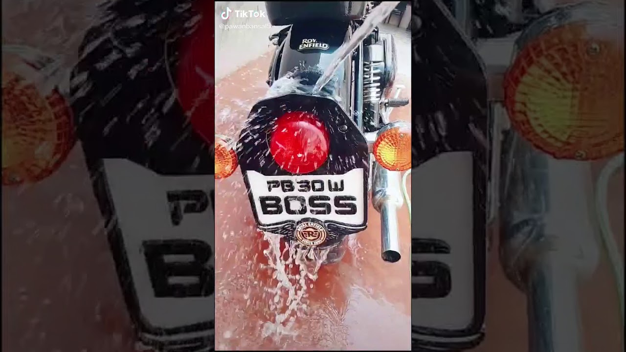 Boss number plate