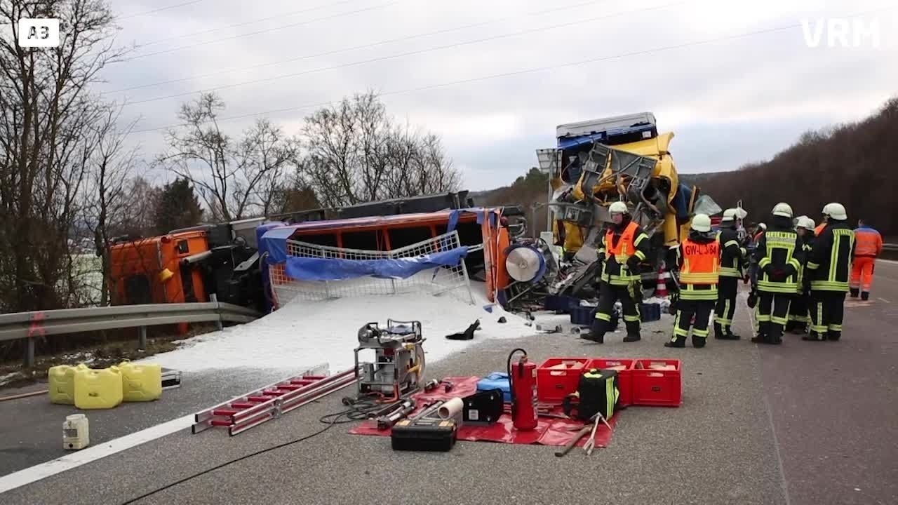 Tödlicher Lkw-Unfall auf der A3
