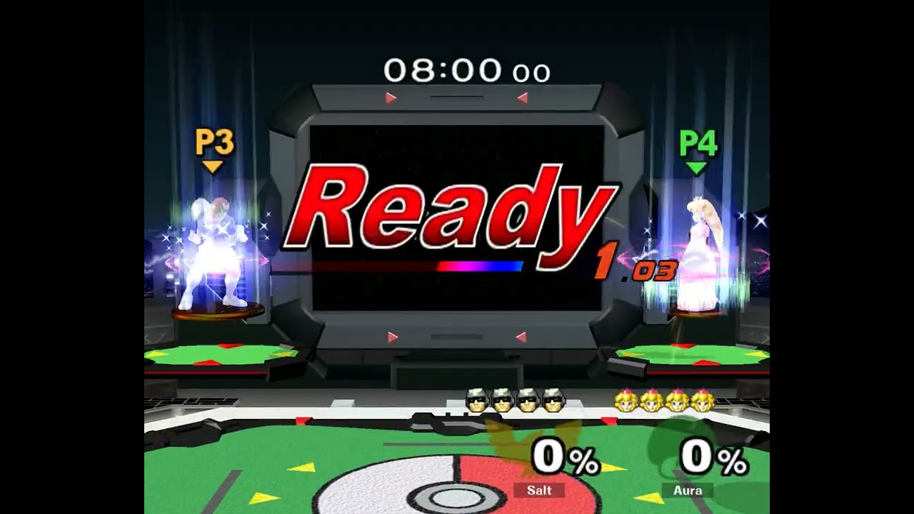[ass] 172 - Melee Singles WF — Salt ⟮Falcon⟯ vs Aura ⟮Peach⟯