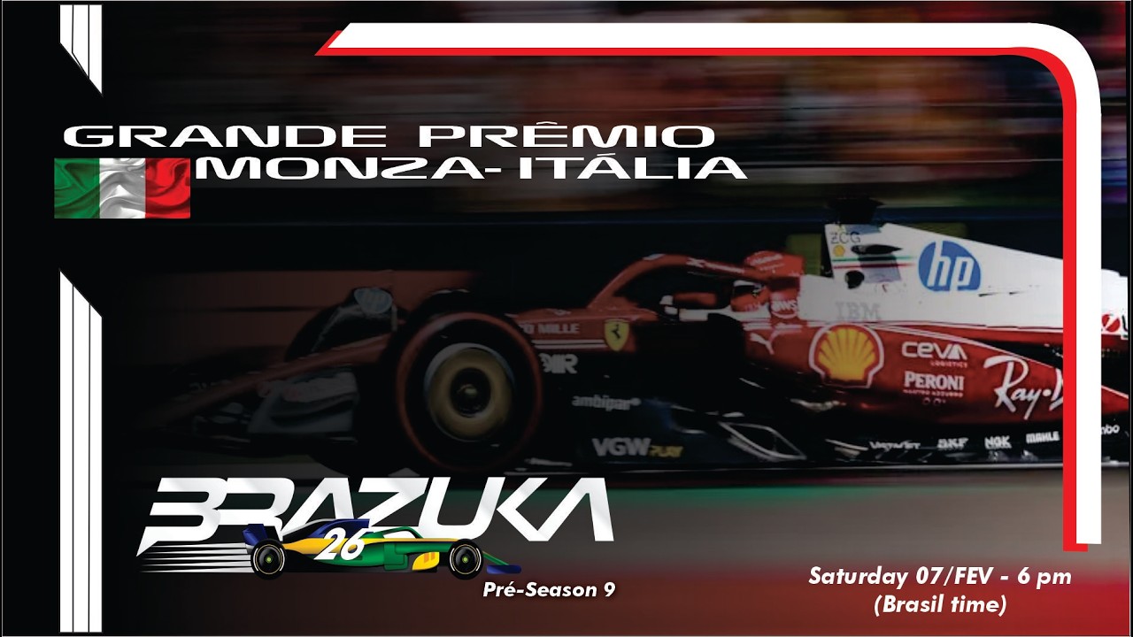 BRAZUKA F1 | PRE-SEASON 9 - ETAPA 05 | GP DE MONZA