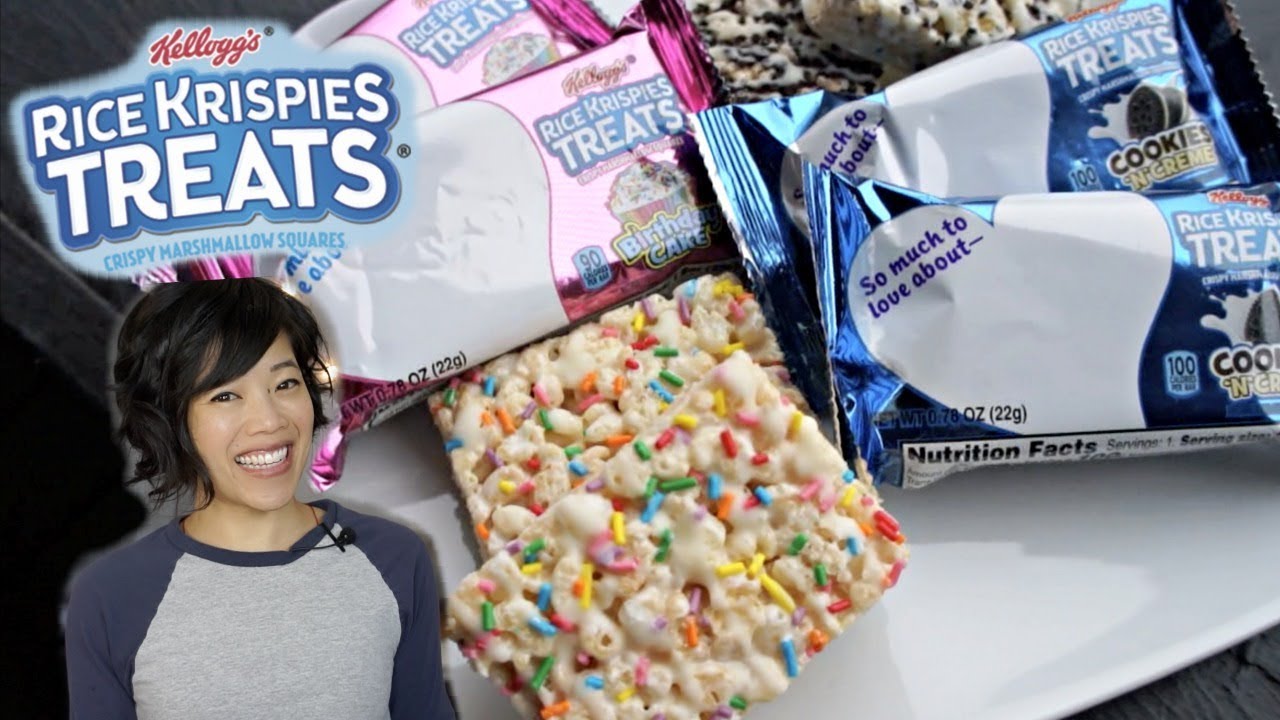Rice Krispies Treats | Birthday Cake & Cookies 'N Cream Taste Test