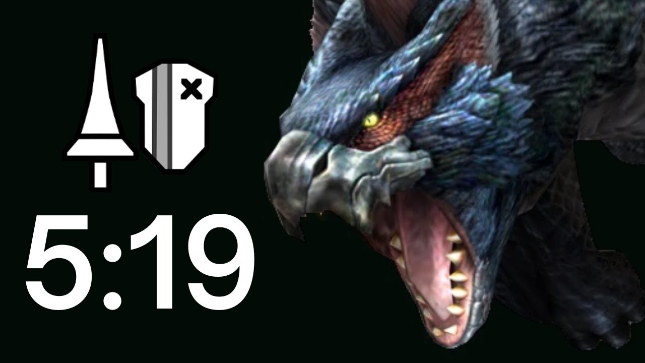 MHFU | G-Rank Nargacuga 5:19 Lance Time Attack