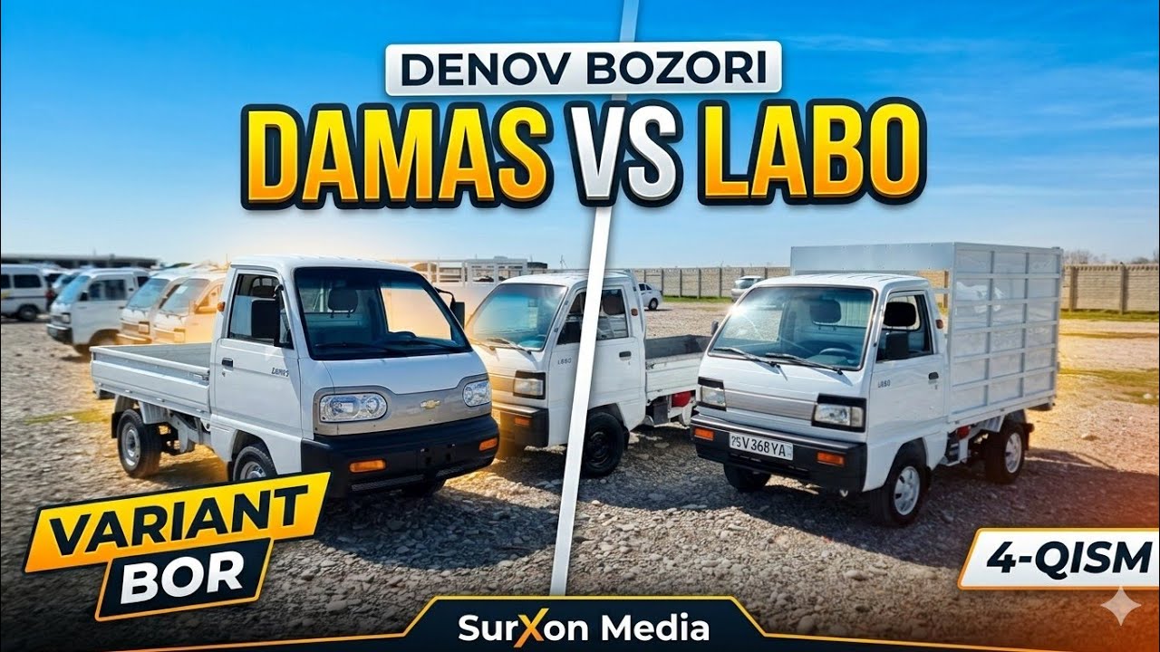 Damas va Labo Narxi 4-Qism Surxondaryo Denov Mashina bozori 2026 #surxon_media 