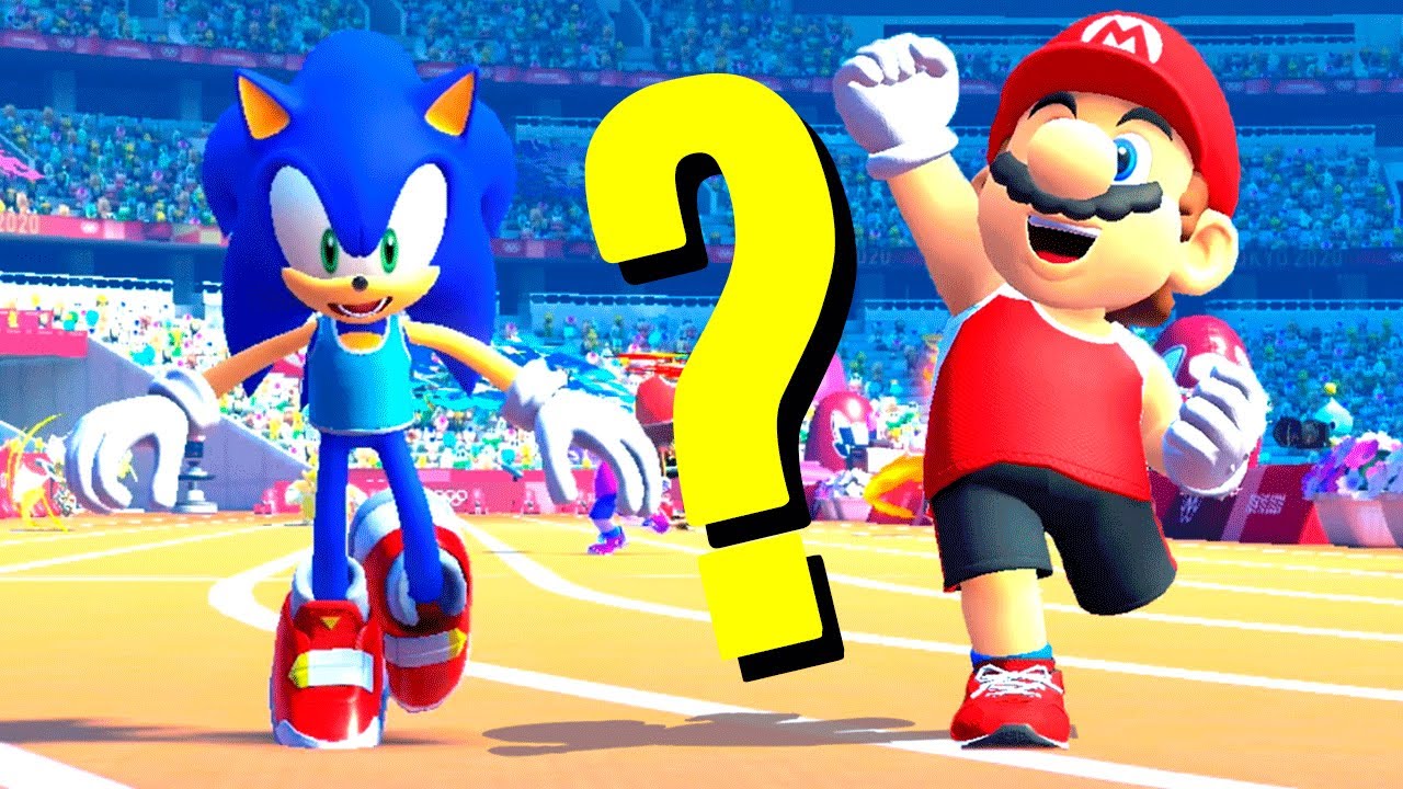 MARIO VS SONIC NA CORRIDA. QUEM É MELHOR? - Mario e Sonic Nos Jogos Olímpicos 2020