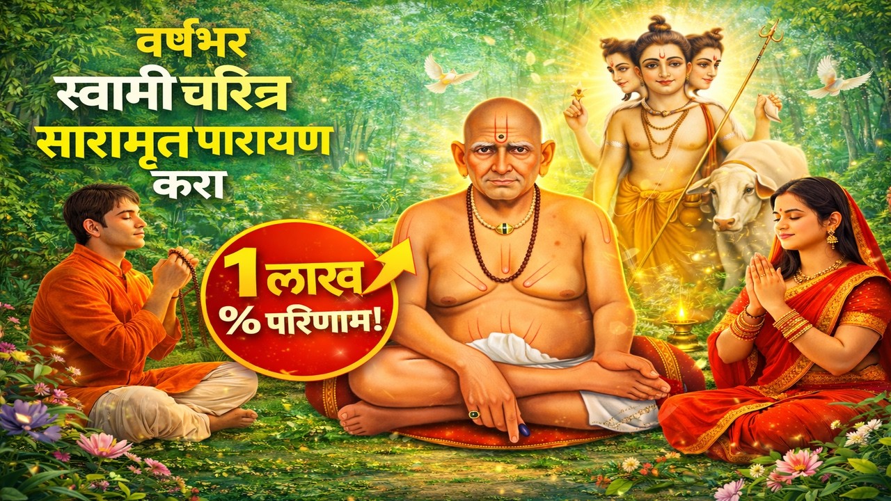 नवीन वर्षात करा हा स्वामी संकल्प | वर्षभर पारायण केल्याने काय बदल होतो? ॥ श्री स्वामी समर्थ ॥