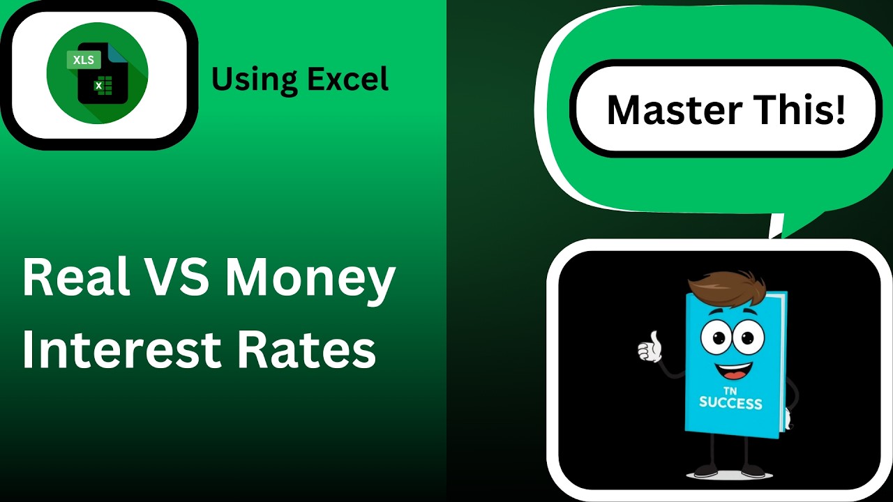 Real vs Money Interest Rates in Excel | Master This | Financial Mathematics