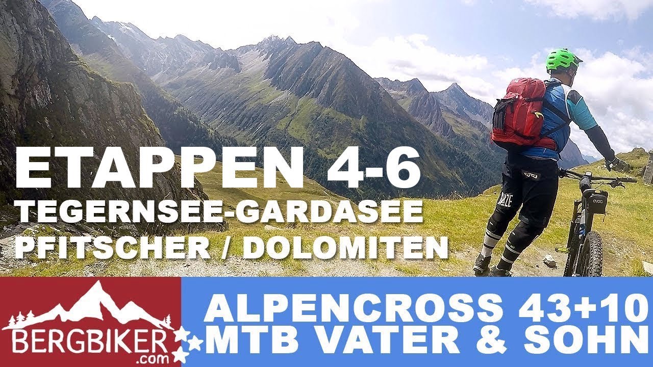 Mtb Alpencross mit Kind Tegernsee Gardasee über Dolomiten Teil 2: Etappen 4-6