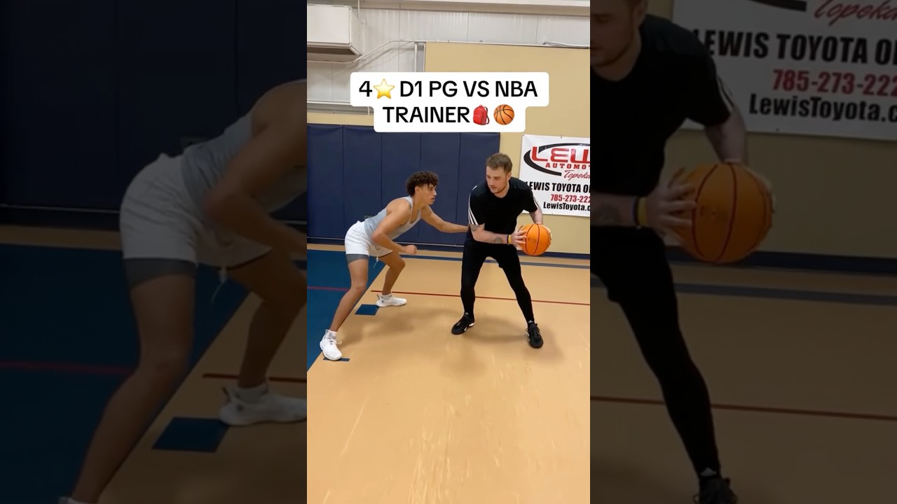 4-Star D1 PG Ty Berry vs. NBA Trainer in a 1v1 Game back in 2022🏀🎒