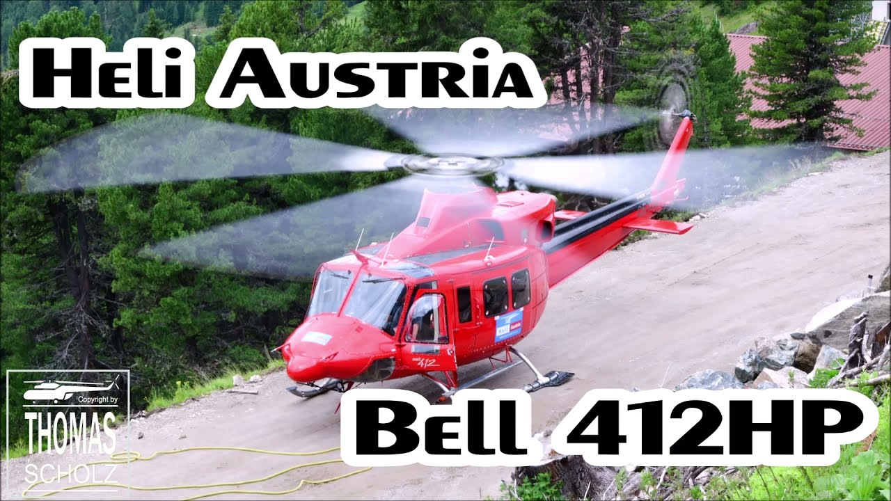 Heli Austria | Bell 412HP | OE-XWT | Helicopter | Takeoff & Landing | Heli Tirol