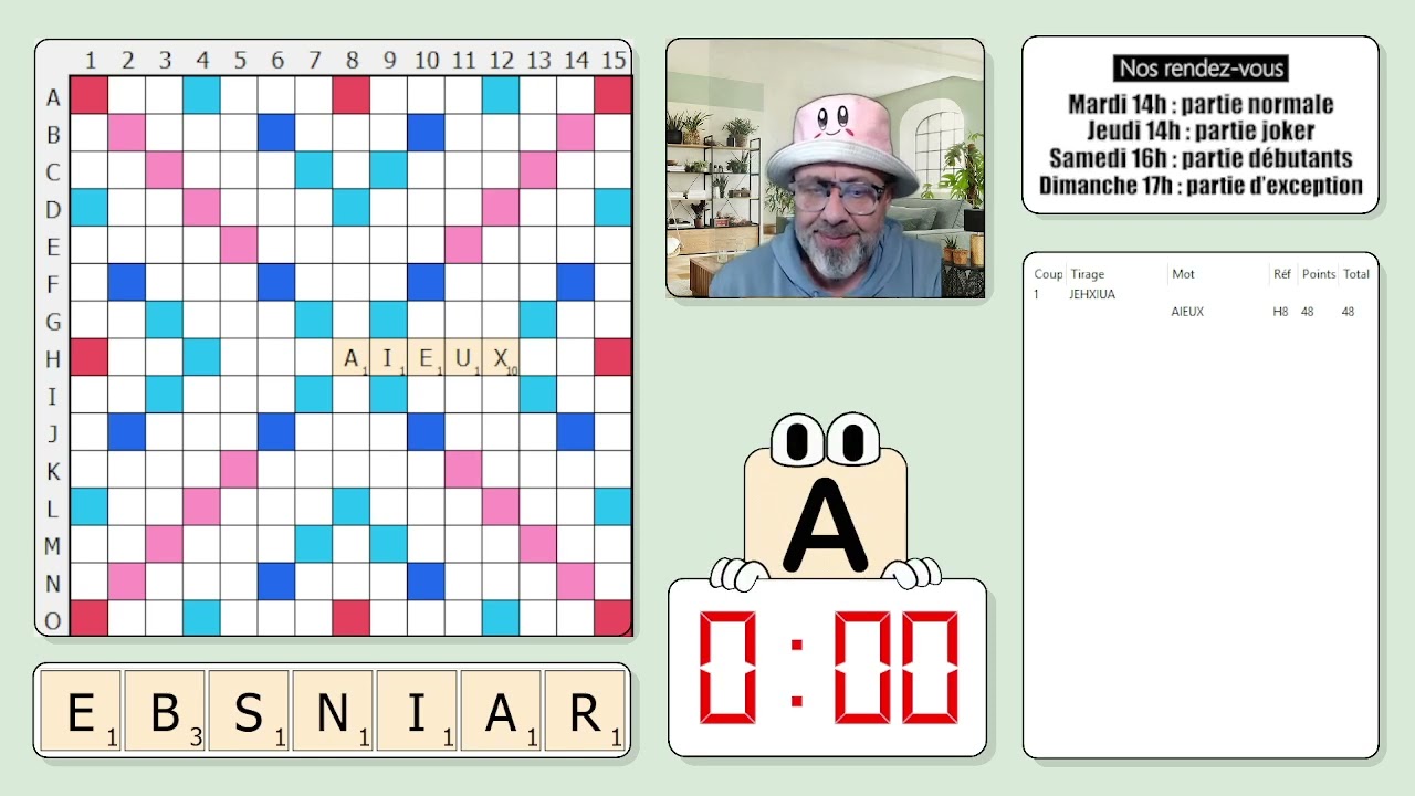 Partie Exception 220 - Scrabble duplicate