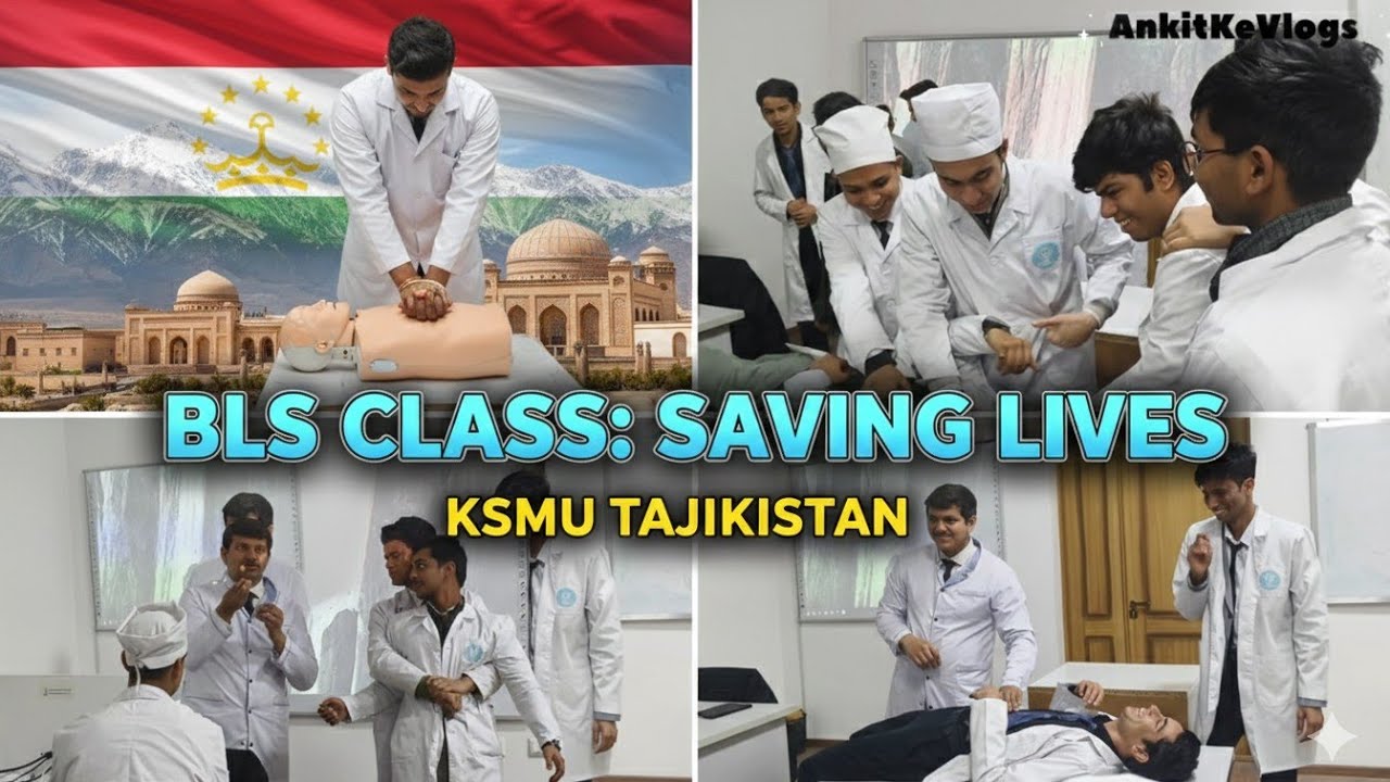 Basic Life Support (BLS) Class at Khatlon State Medical University Tajikistan 🇹🇯 | Saving Lives!