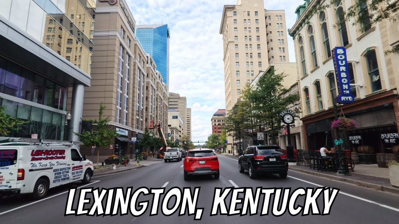 Lexington, Kentucky! Drive with me through a Kentucky town!