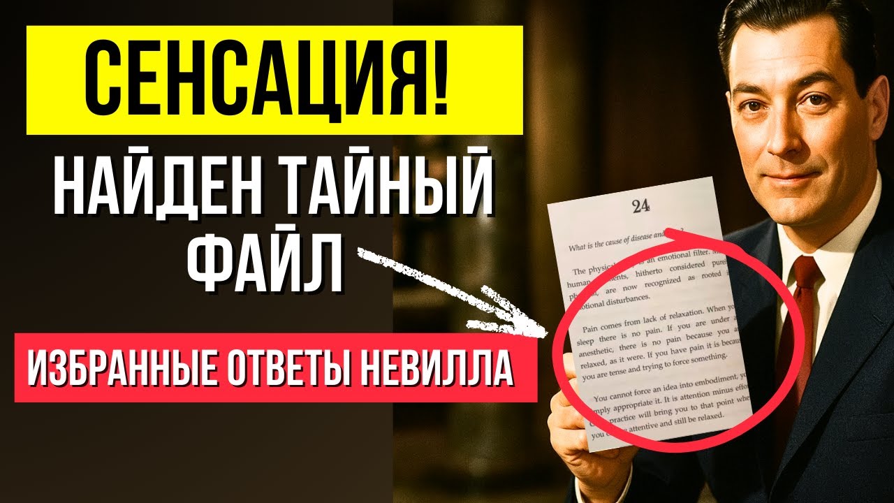 СРОЧНЫЙ ВЫПУСК! Найден ТАЙНЫЙ ФАЙЛ С ЛИЧНЫМИ ОТВЕТАМИ НЕВИЛЛА ГОДДАРДА! 