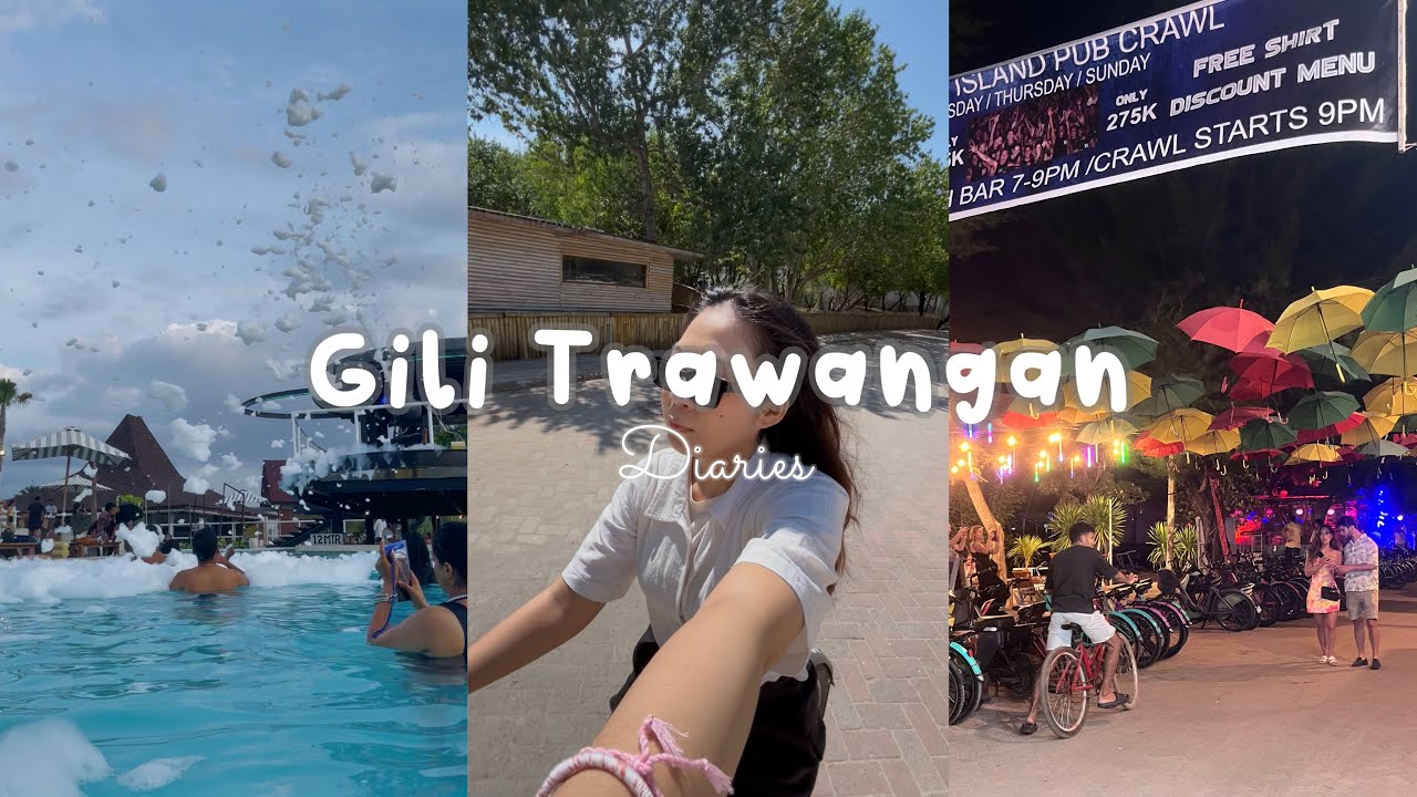 🌊 Gili T diaries: Cycling the island, Cafe hopping & Night Market 🏝️