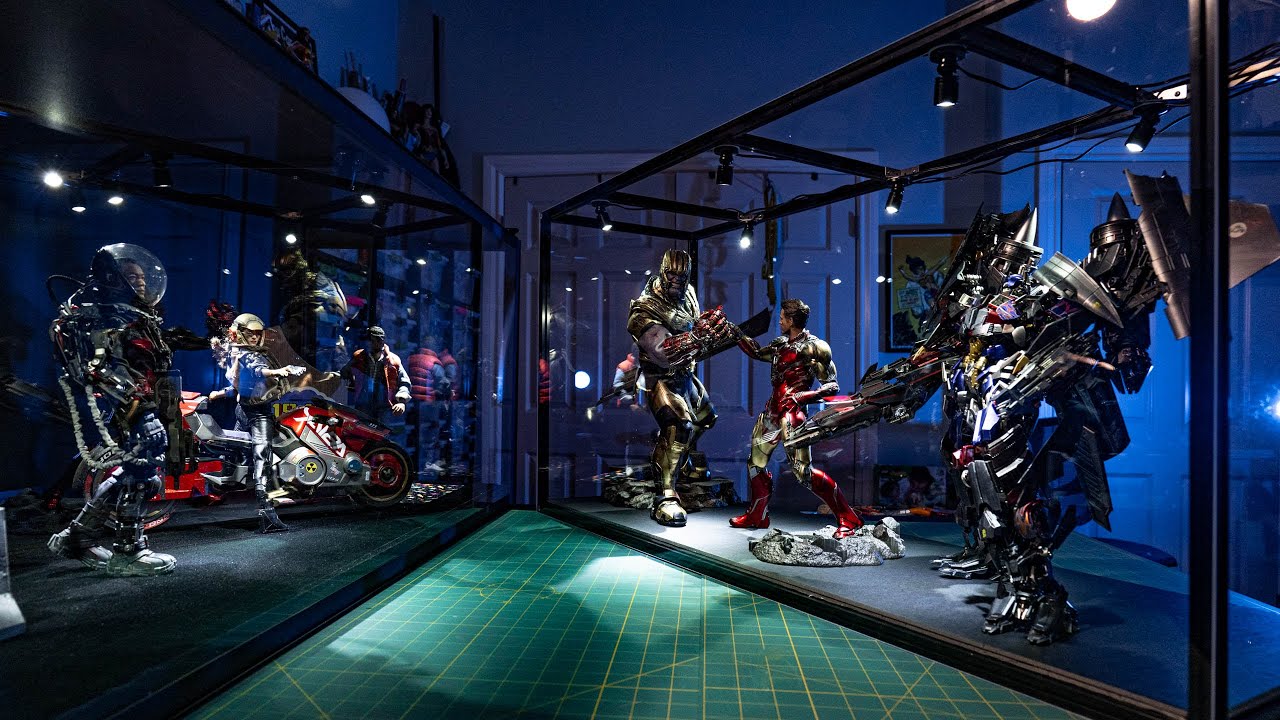 Making a Custom Figure Display Case with LED Spotlights!