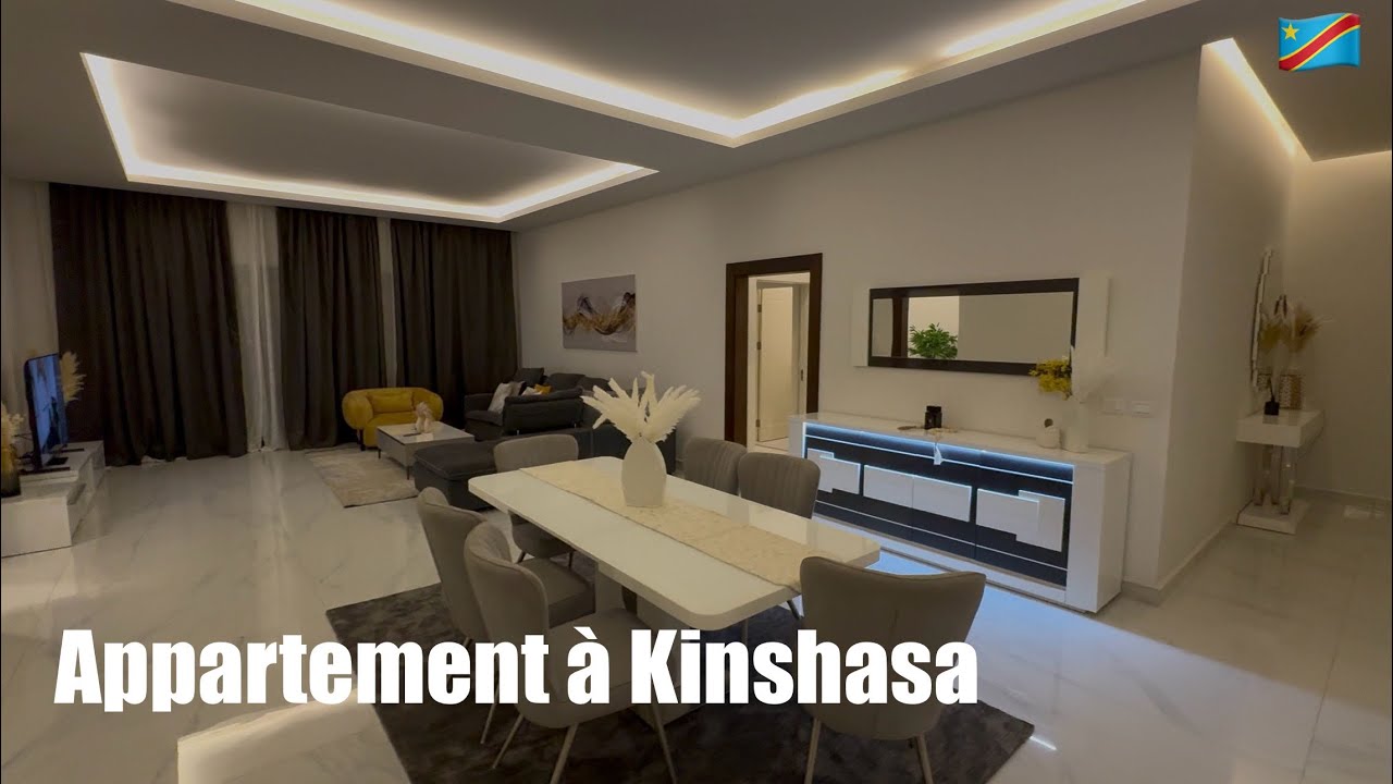 Tour d'un APPARTEMENT Moderne de 3 chambres Salon à KINSHASA idéal pour vos vacances