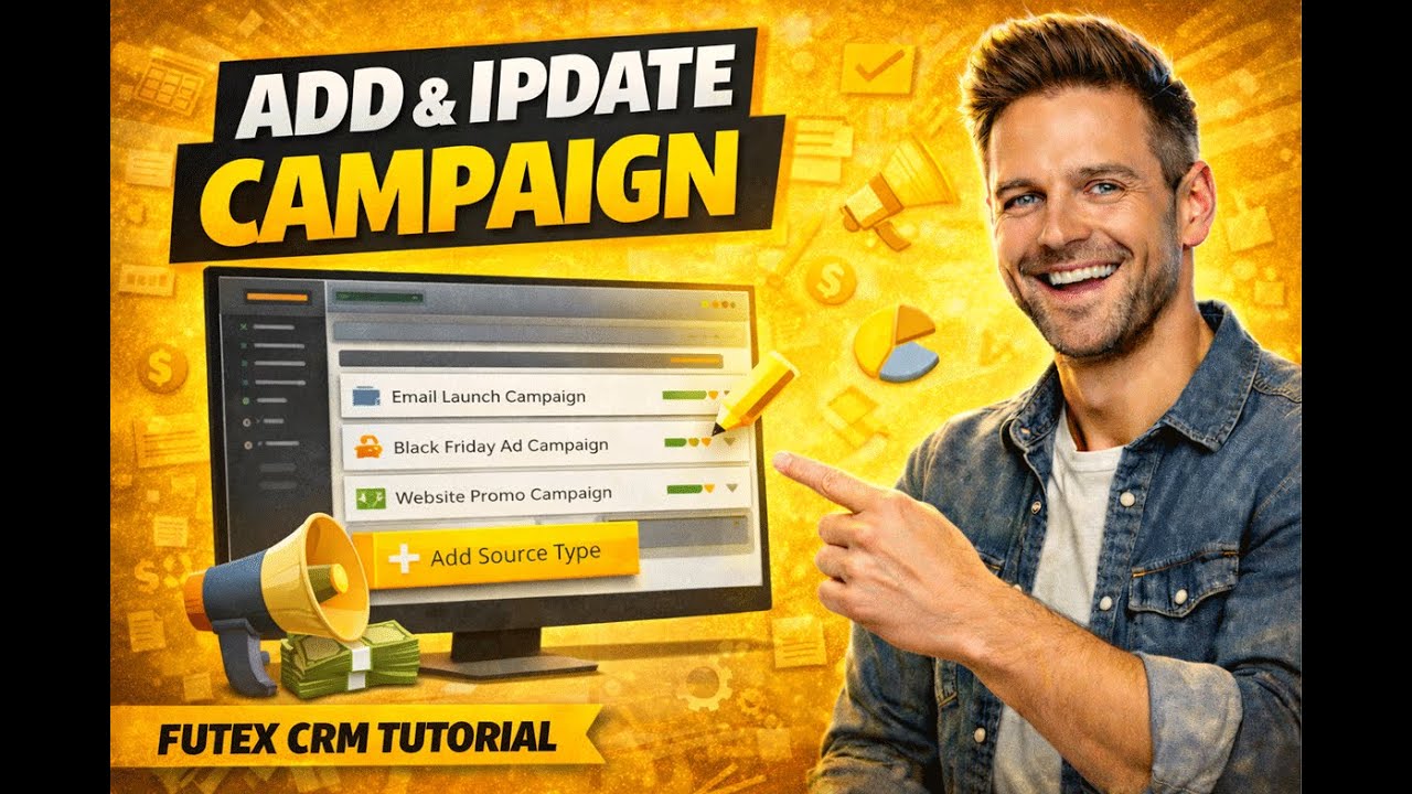 Futex CRM Tutorial: How to Add & Update Campaigns | Complete Campaign Setup Demo