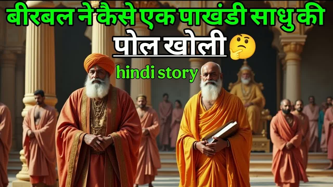 बीरबल ने कैसे एक पाखंडी साधु की पोल खोली ｜ akbar birbal ki kahani ｜ new majedar story｜hindi kahani.