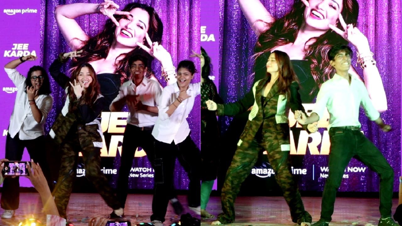 Tamanna Bhatia Dances With National College Student - Jee Karda Promotion