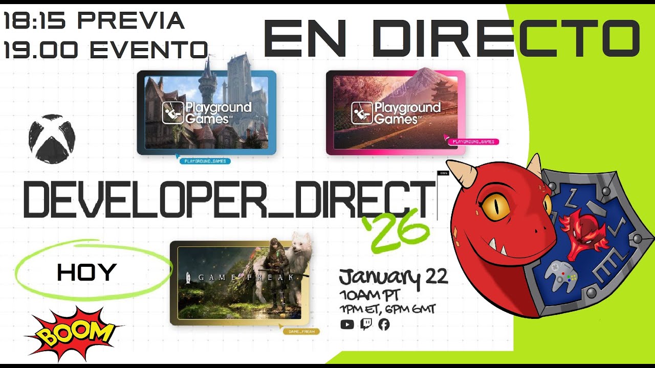Xbox Developer Direct  2026 en Directo y español. Comenzamos a las 18:15   Jugones y Mazmorras