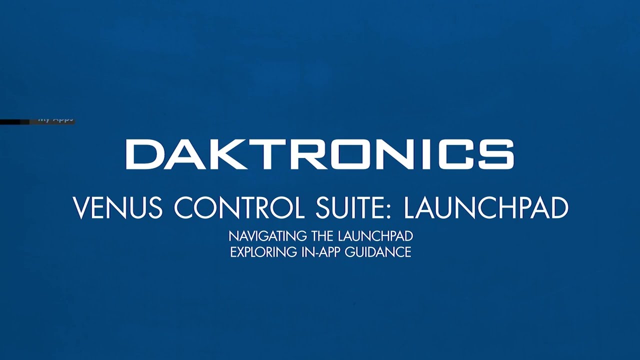Venus Control Suite: Стартовая площадка