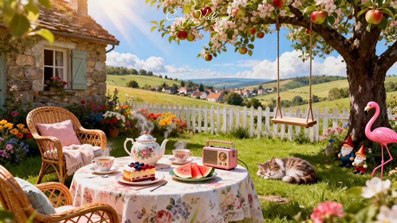 Grandma&rsquo;s Cottage 1950s Vintage Jazz Spring | Oldies Playing in Another Room for Unwind