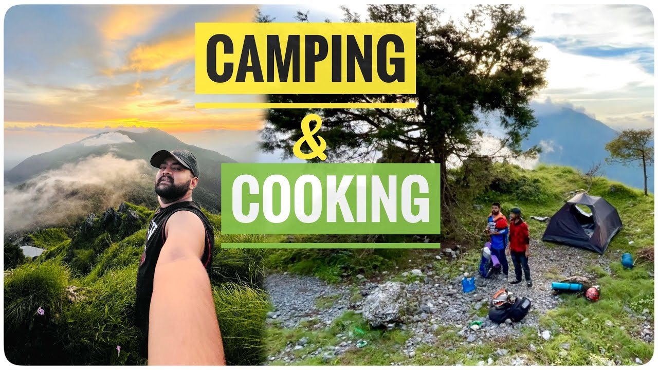 MONSOON OVERNIGHT CAMPING 🏕 || NEAR MUSSOORIE || Hidden camping #uttarakhand