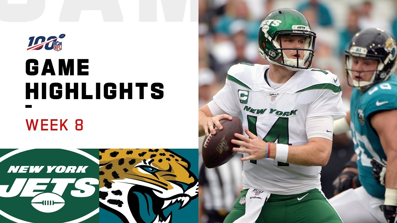 Jets vs. Jaguars Week 8 Highlights | NFL 2019