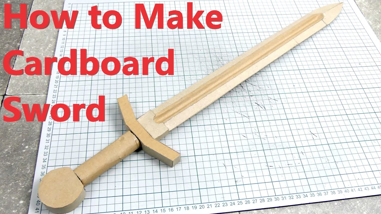 How to make a DIY Cardboard Sword