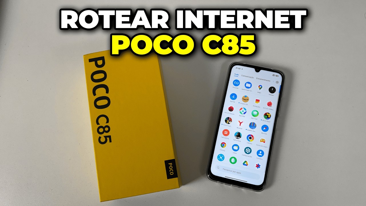 COMO ROTEAR INTERNET NO POCO C85 - RÁPIDO E FÁCIL