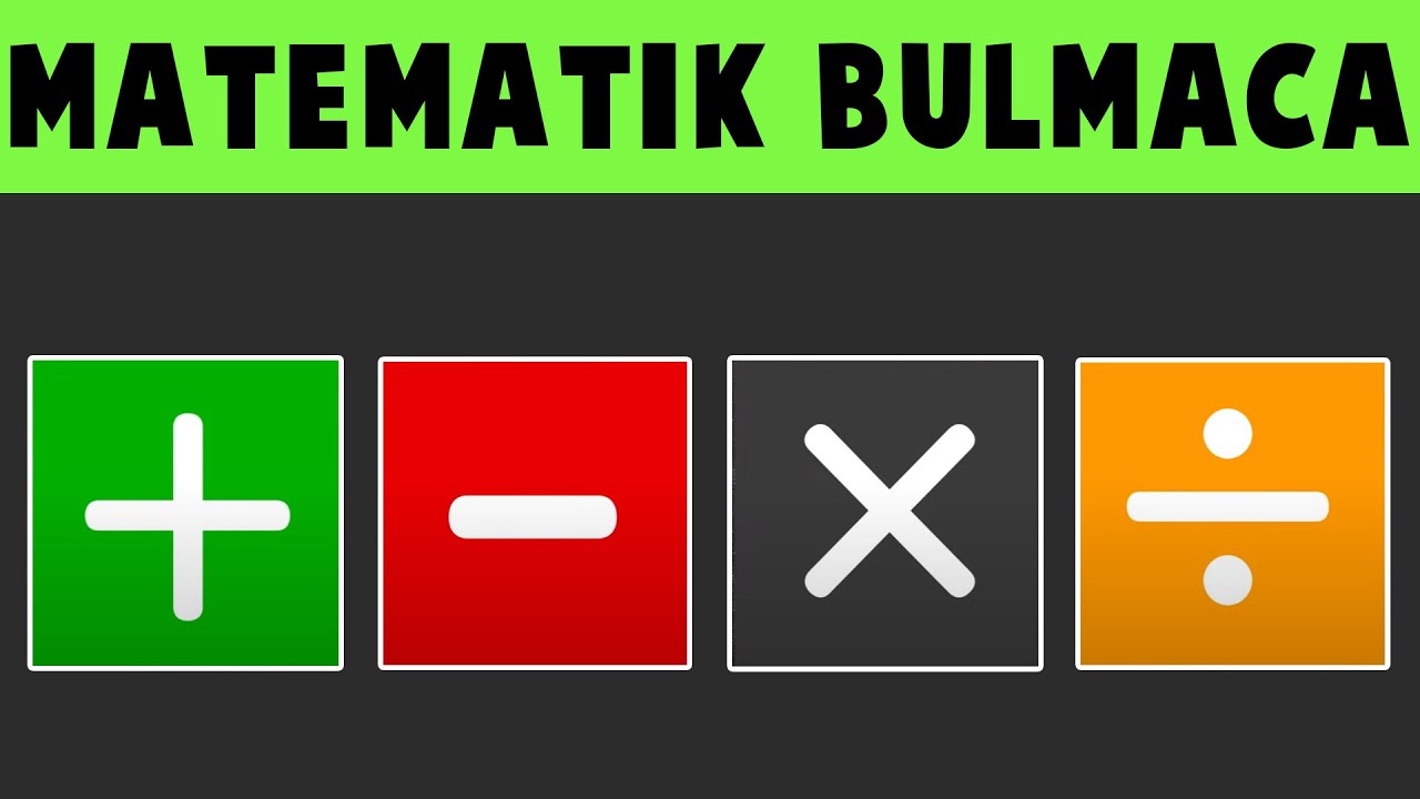 4 İŞLEM HIZ TESTİ #1 | Zihinden Soruları Cevapla | KOLAY - ORTA - ZOR | Eğlenceli Matematik Bulmaca