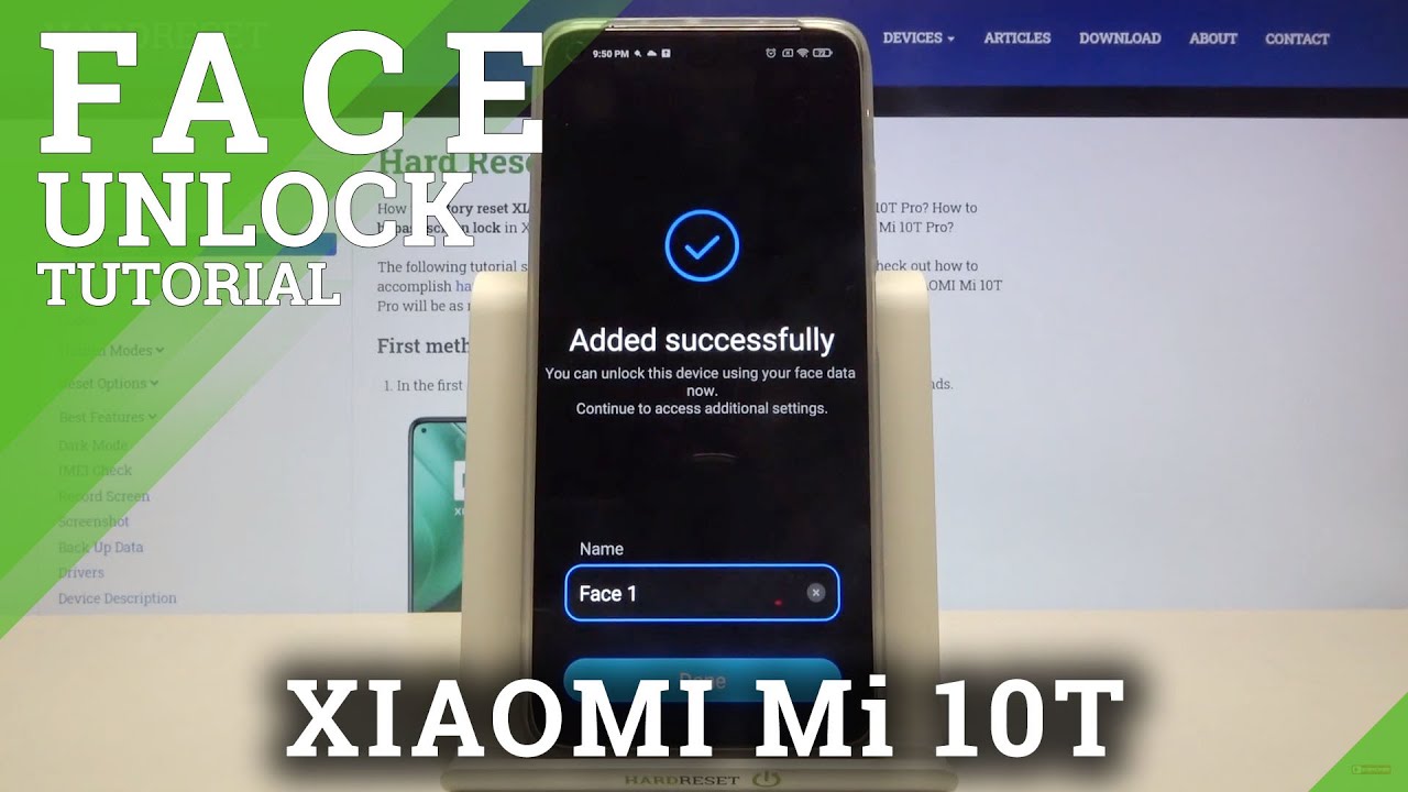 Face ID on XIAOMI Mi 10T &ndash; Enable Face Recognition