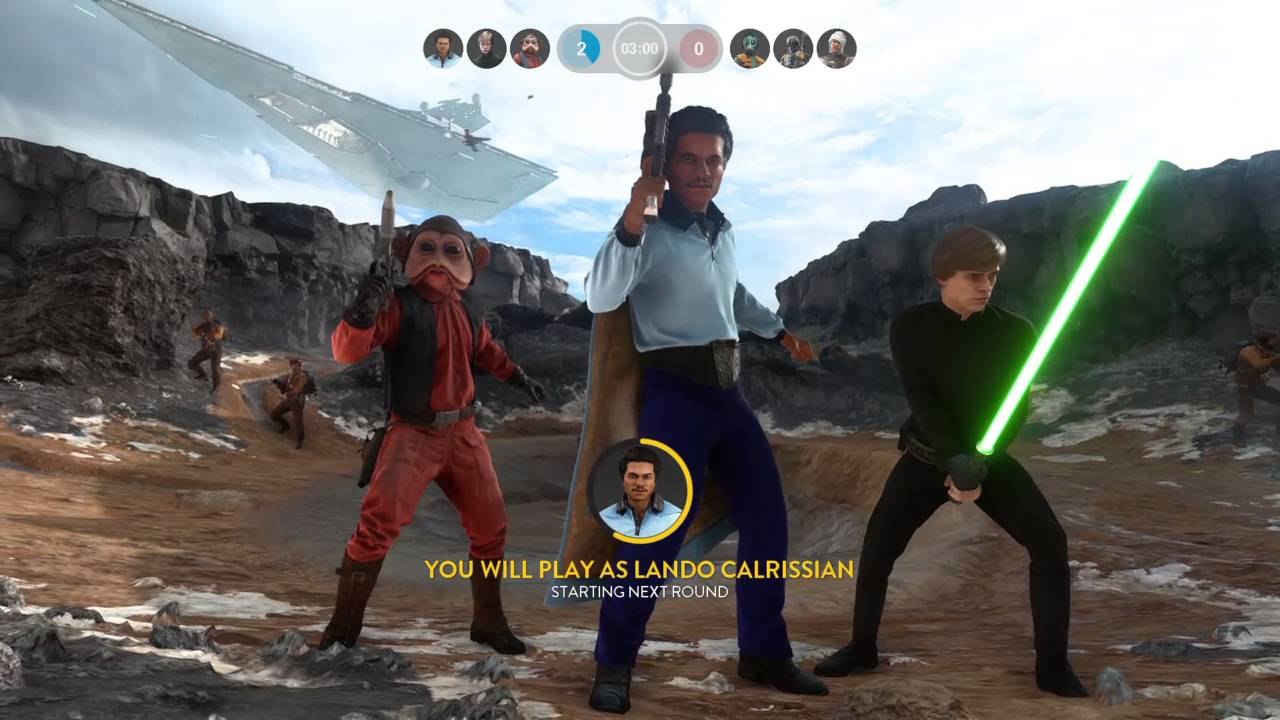 Star Wars Battlefront Heroes Vs Villains 264-1 Lando Gameplay